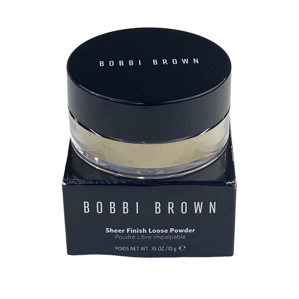 Bobbi Brown Sheer Finish Loose Powder Pale Yellow Oil-Free W/Vitamin E .35oz NIB